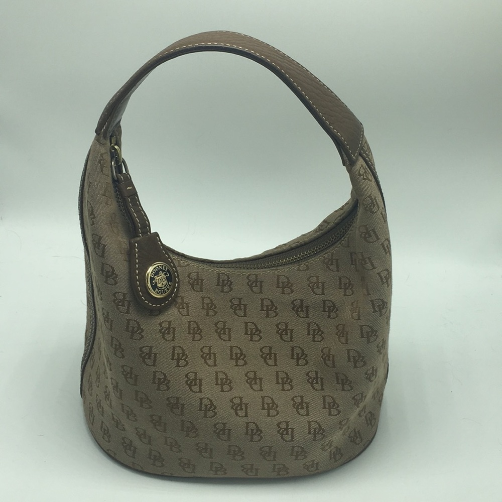 Dooney & Bourke Bucket Signature Tan Brown Hobo
